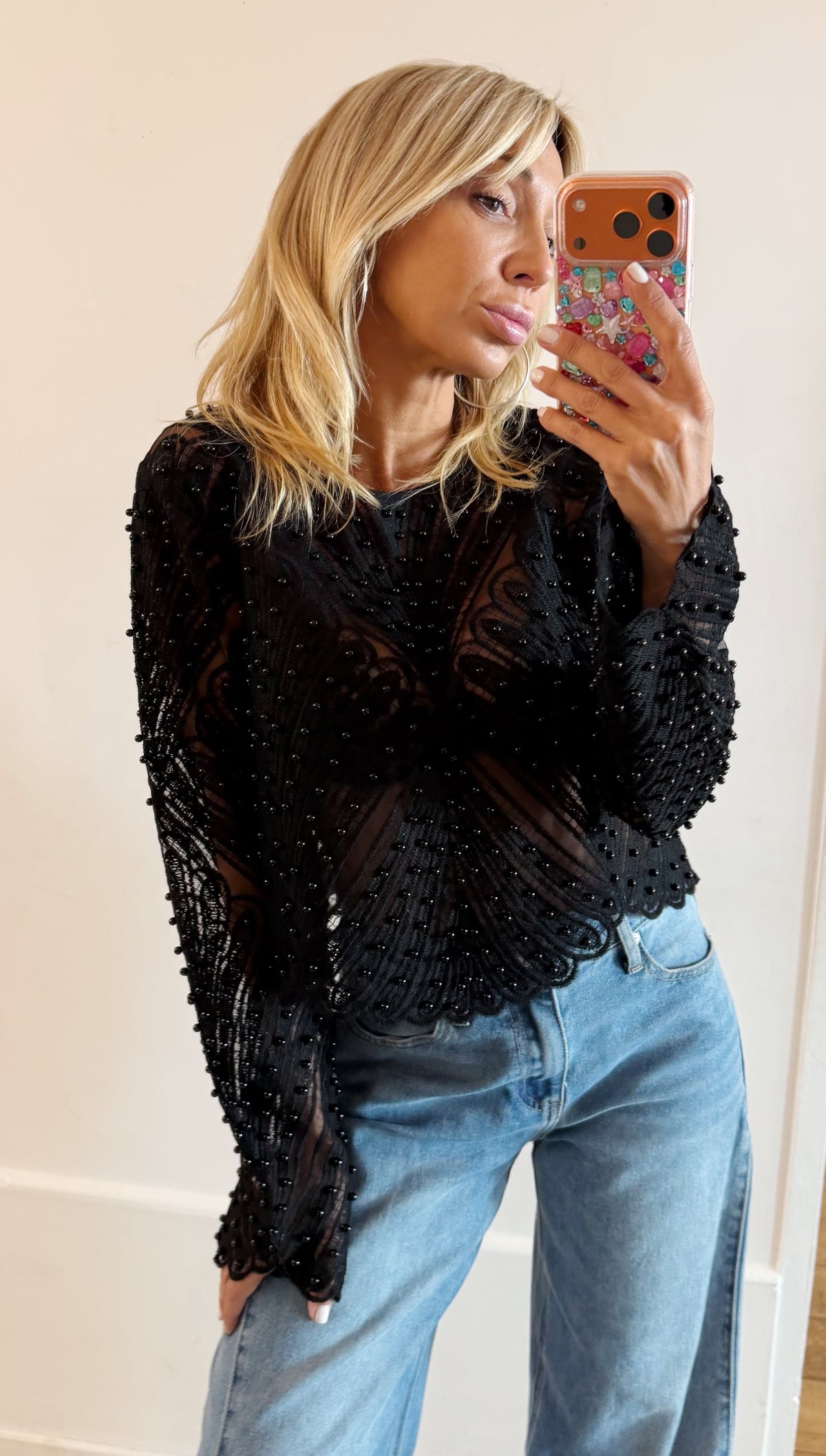TOP Pearl black