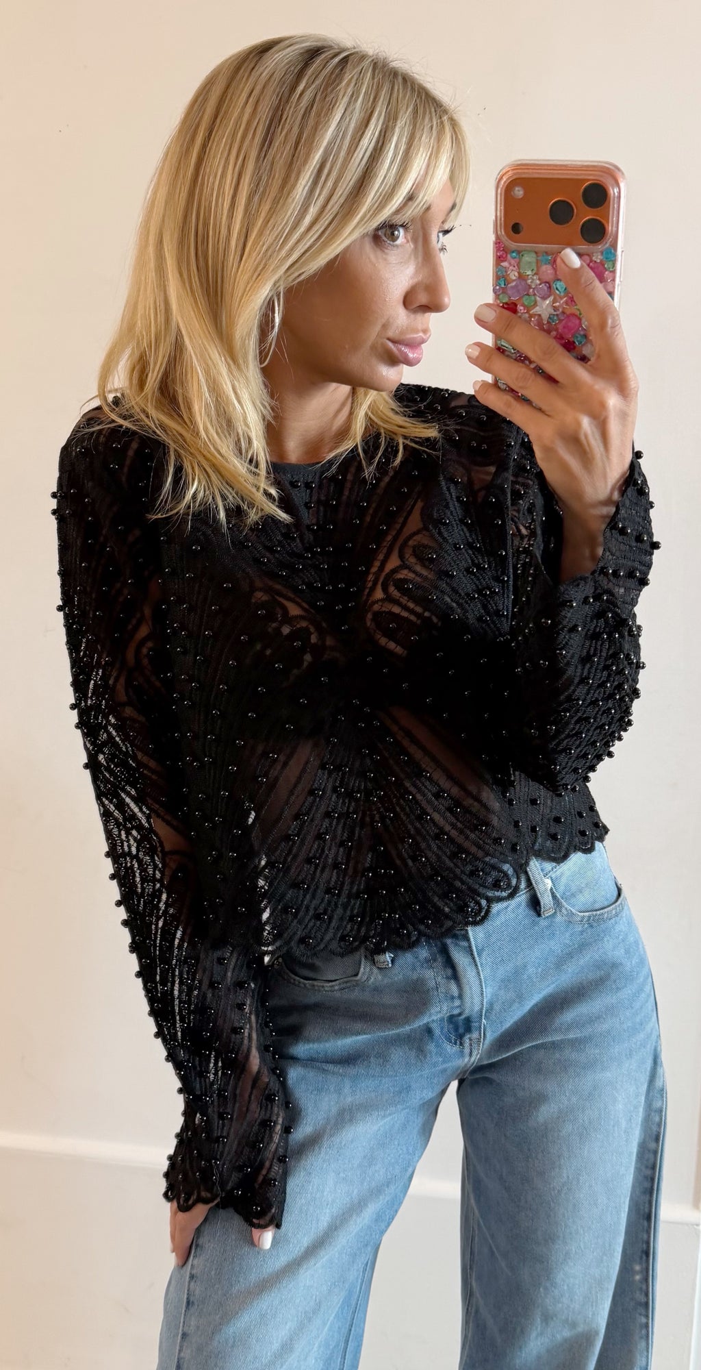 TOP Pearl black