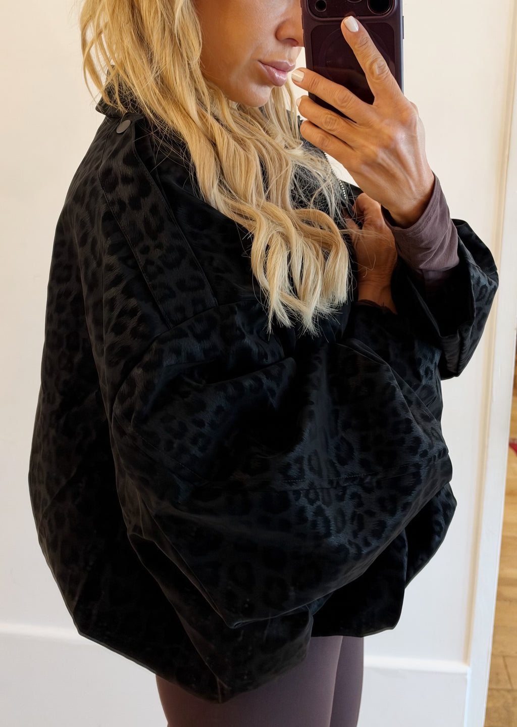 VESTE Leopard black