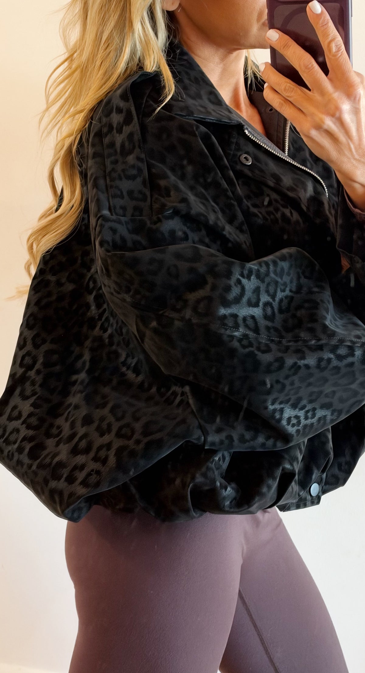 VESTE Leopard black