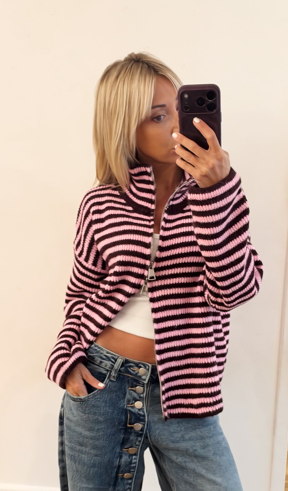 GILET Peggy bordeaux
