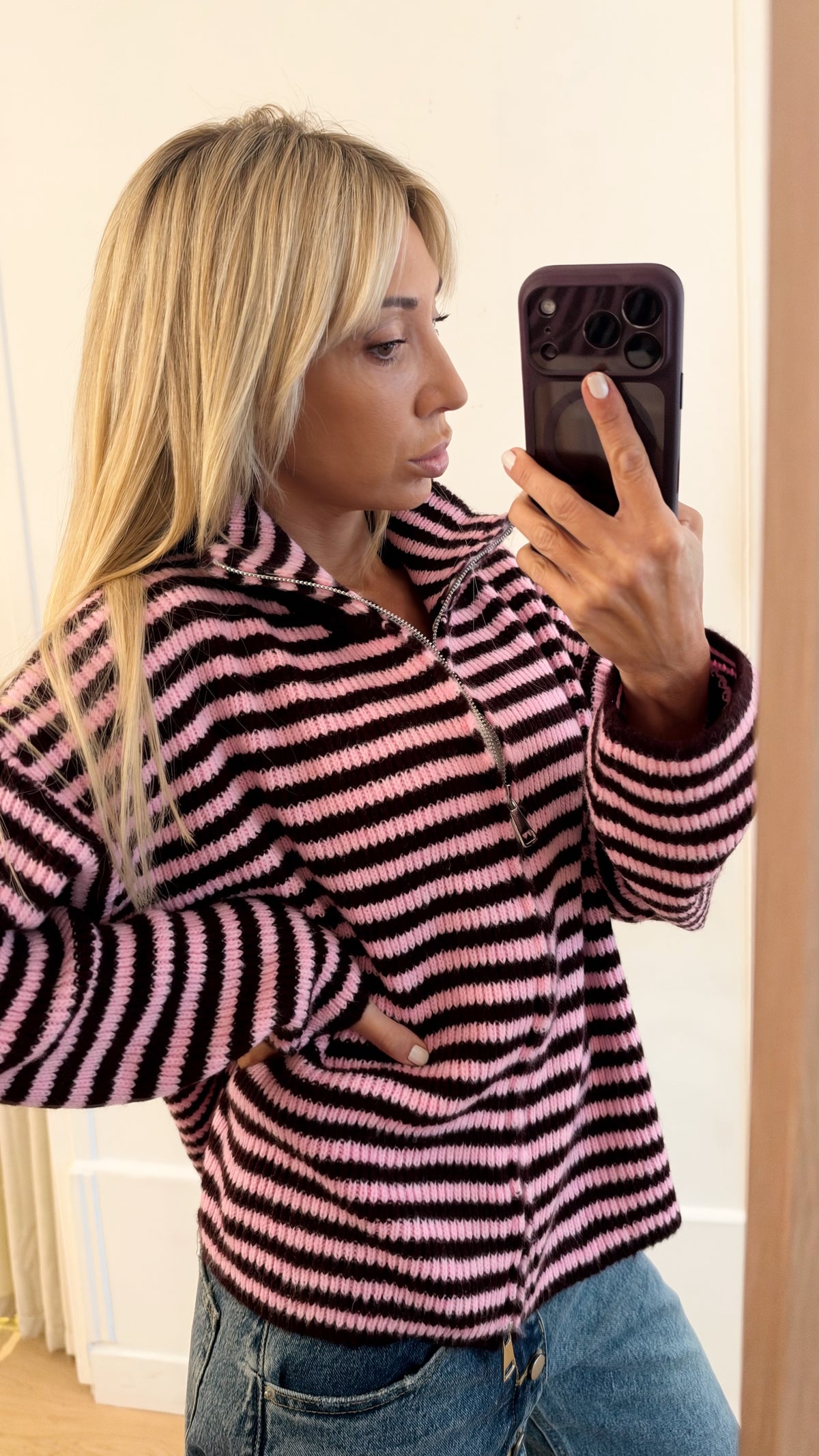 GILET Peggy bordeaux