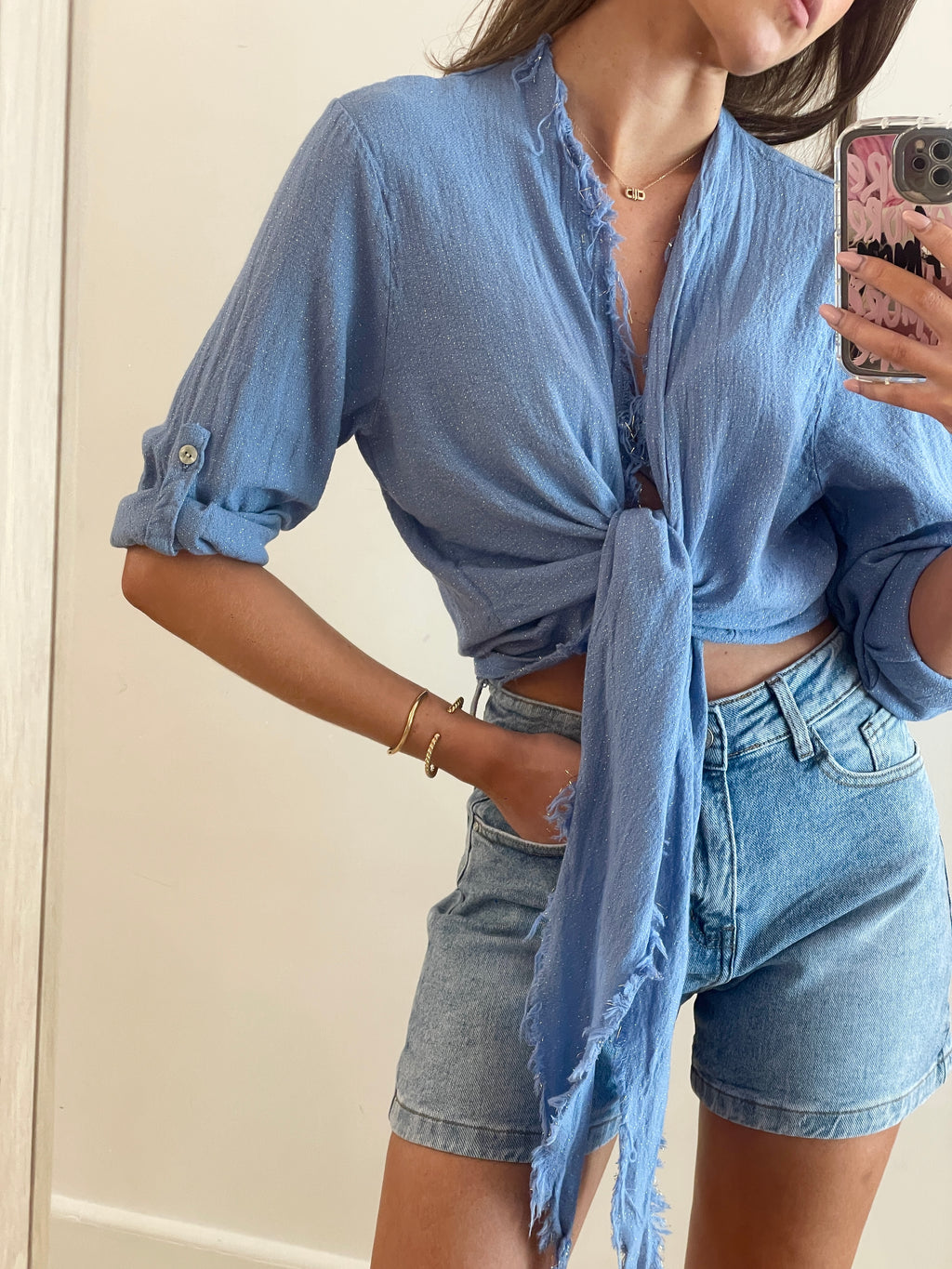CHEMISE Peggy blue