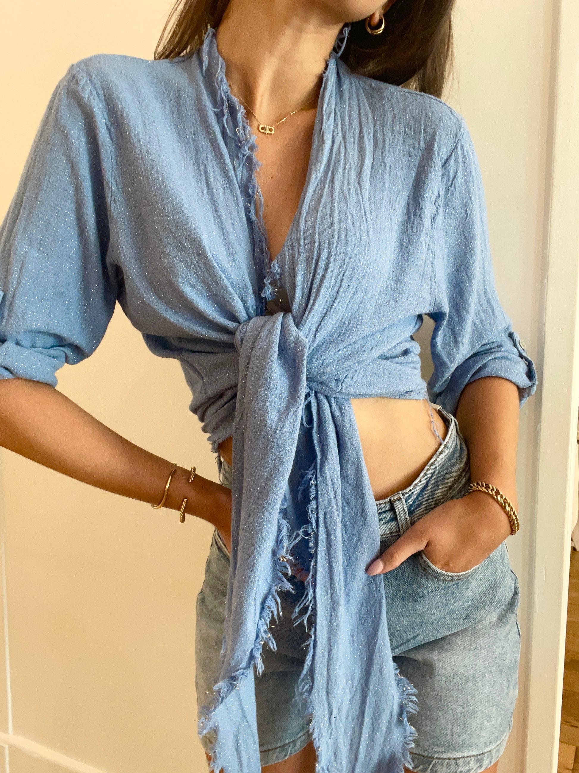 CHEMISE Peggy blue
