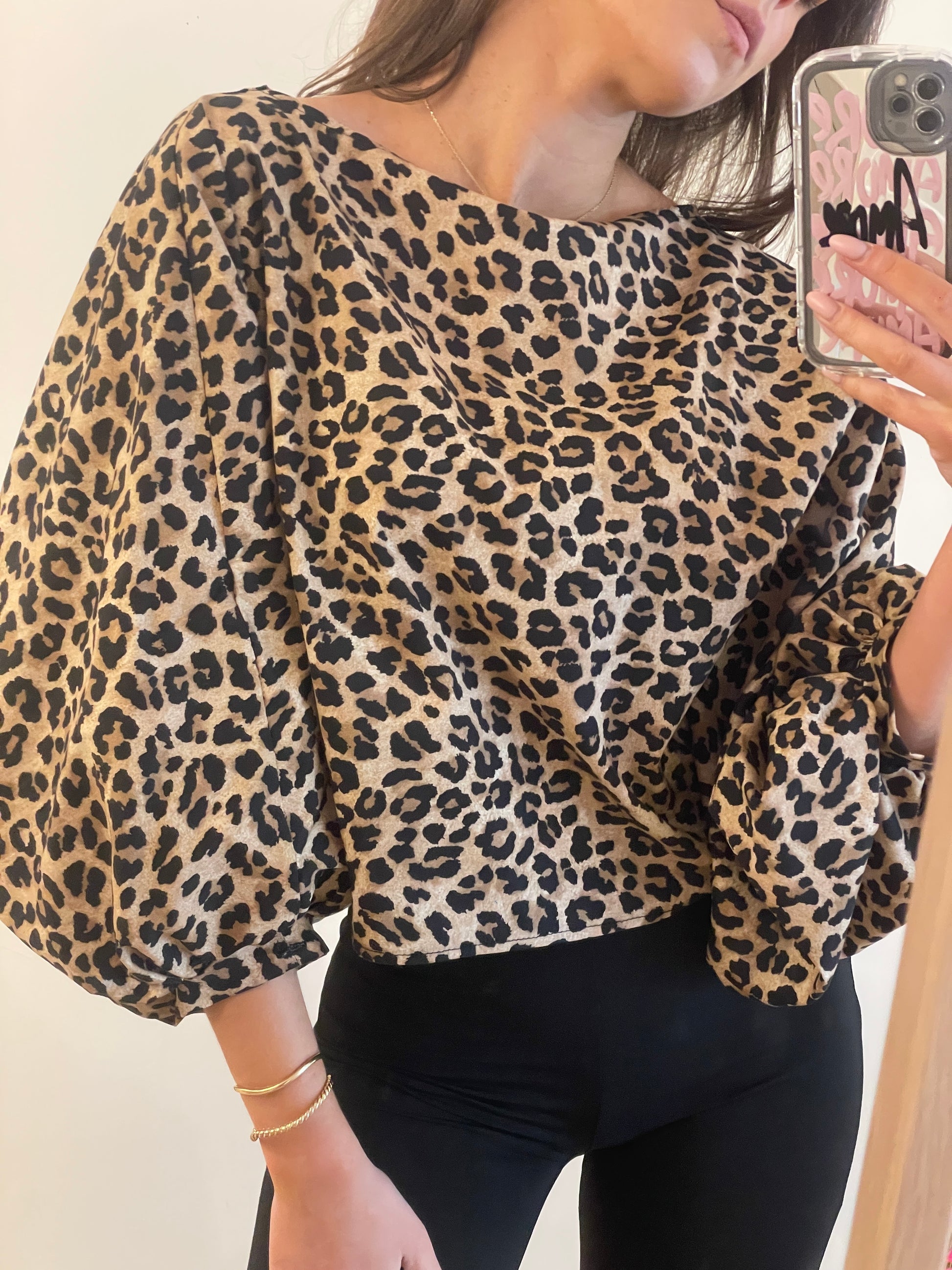 BLOUSE Elena leopard