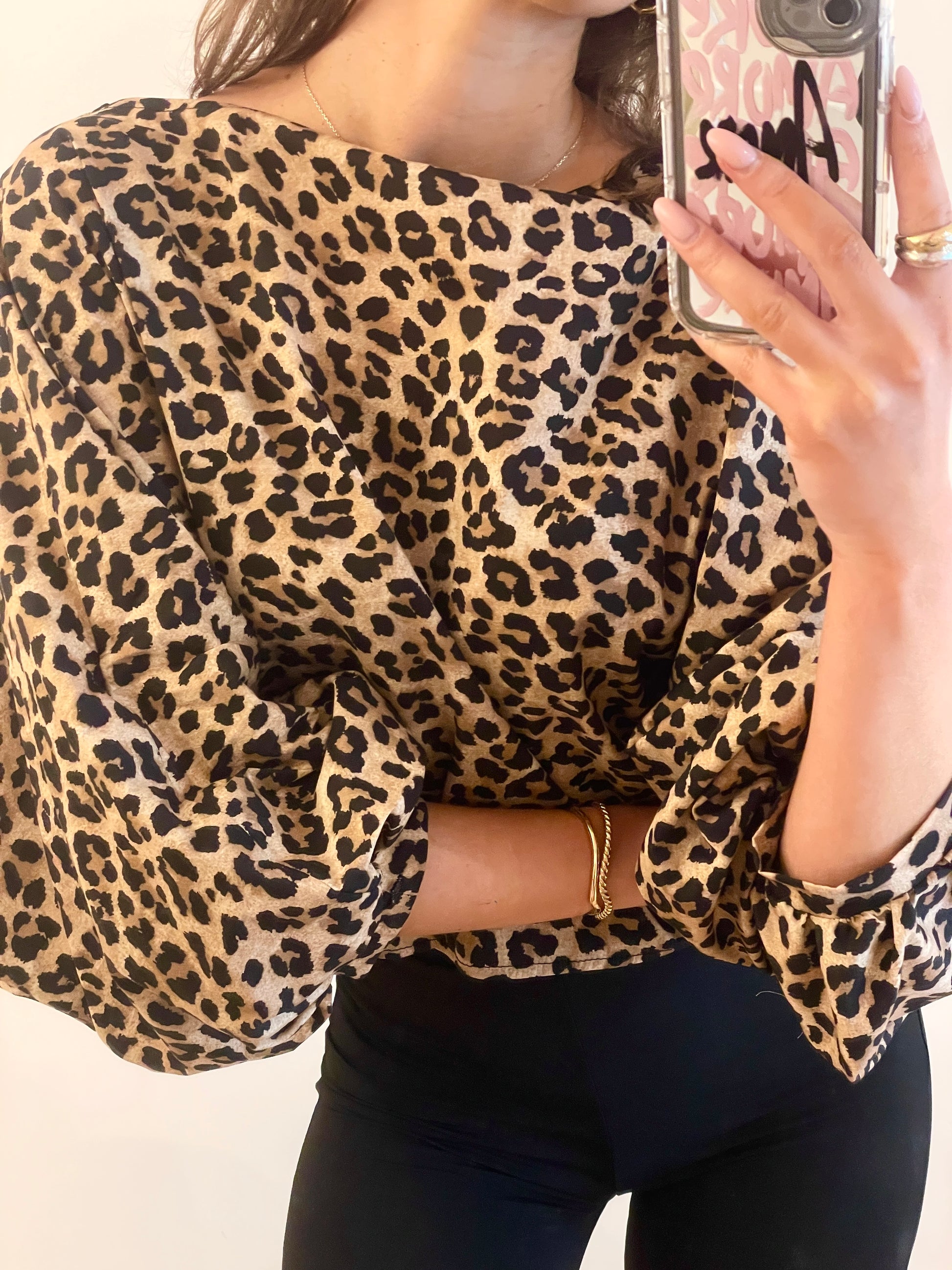 BLOUSE Elena leopard