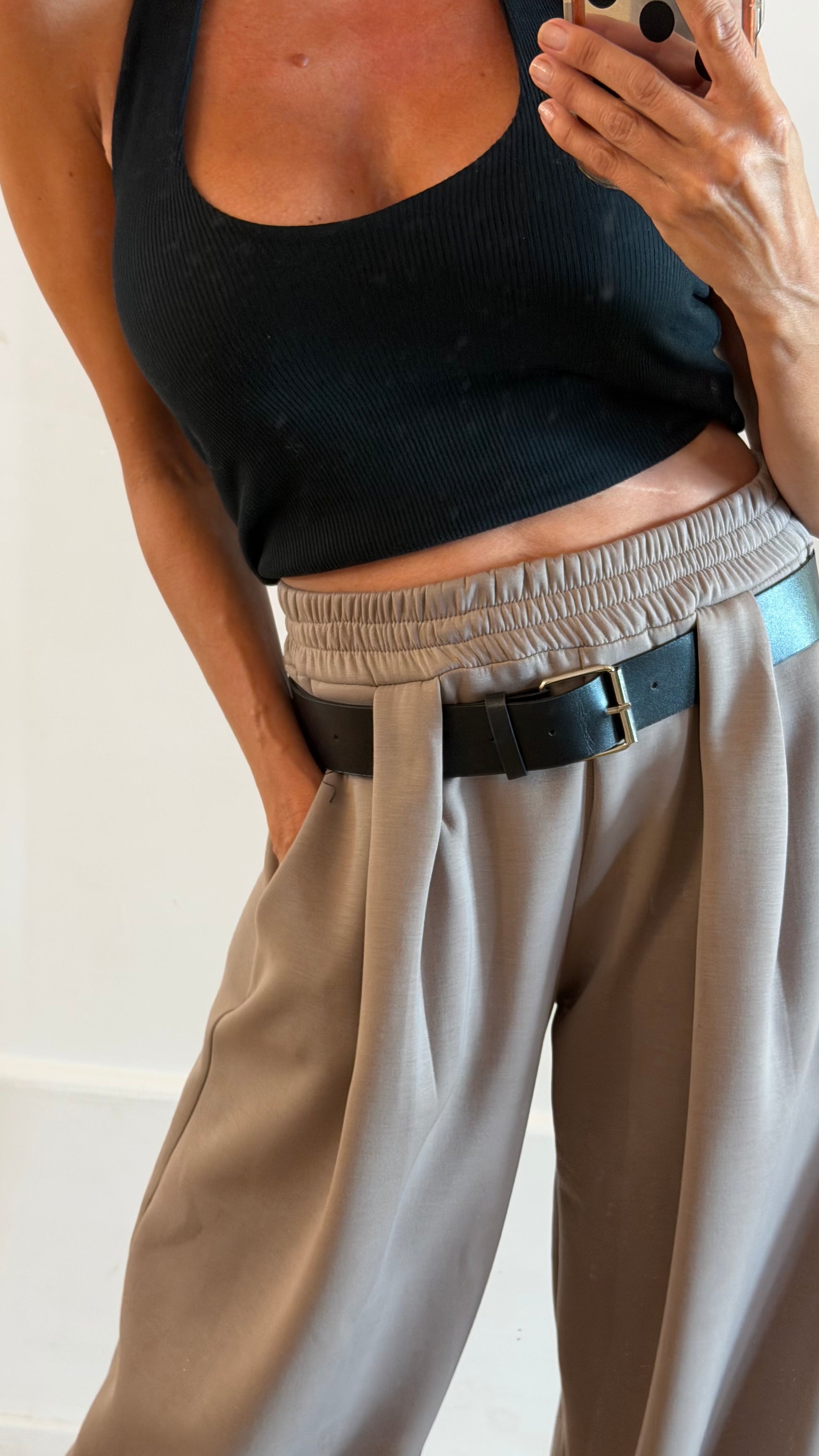 PANTALON Ophélie taupe