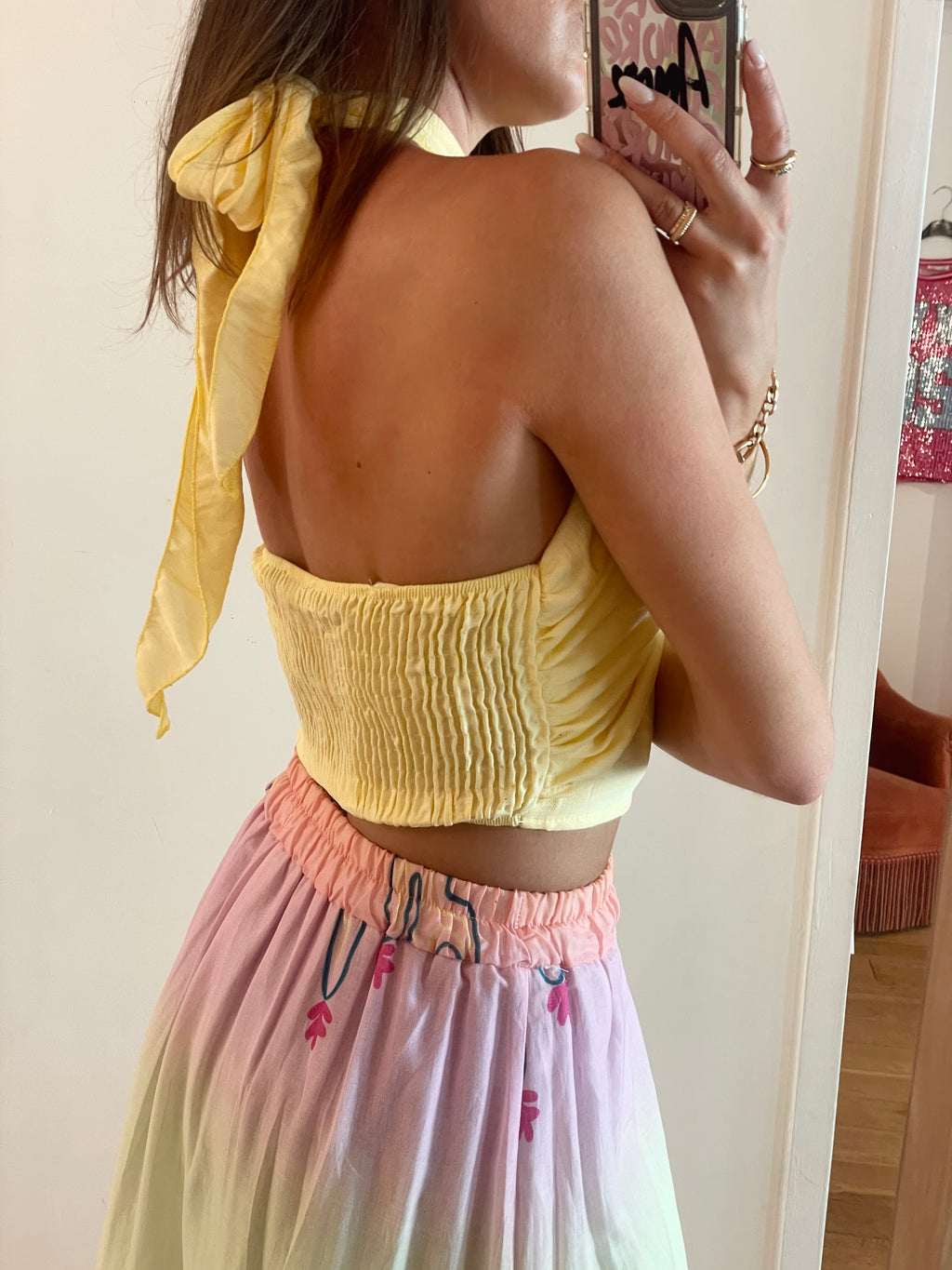 TOP Barcelone jaune