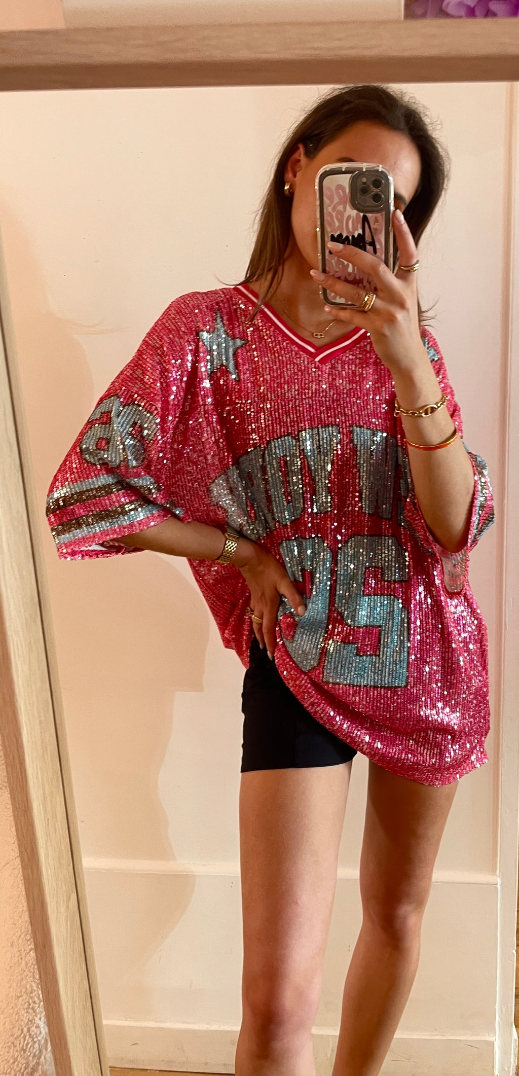 ROBE tee shirt New York rose