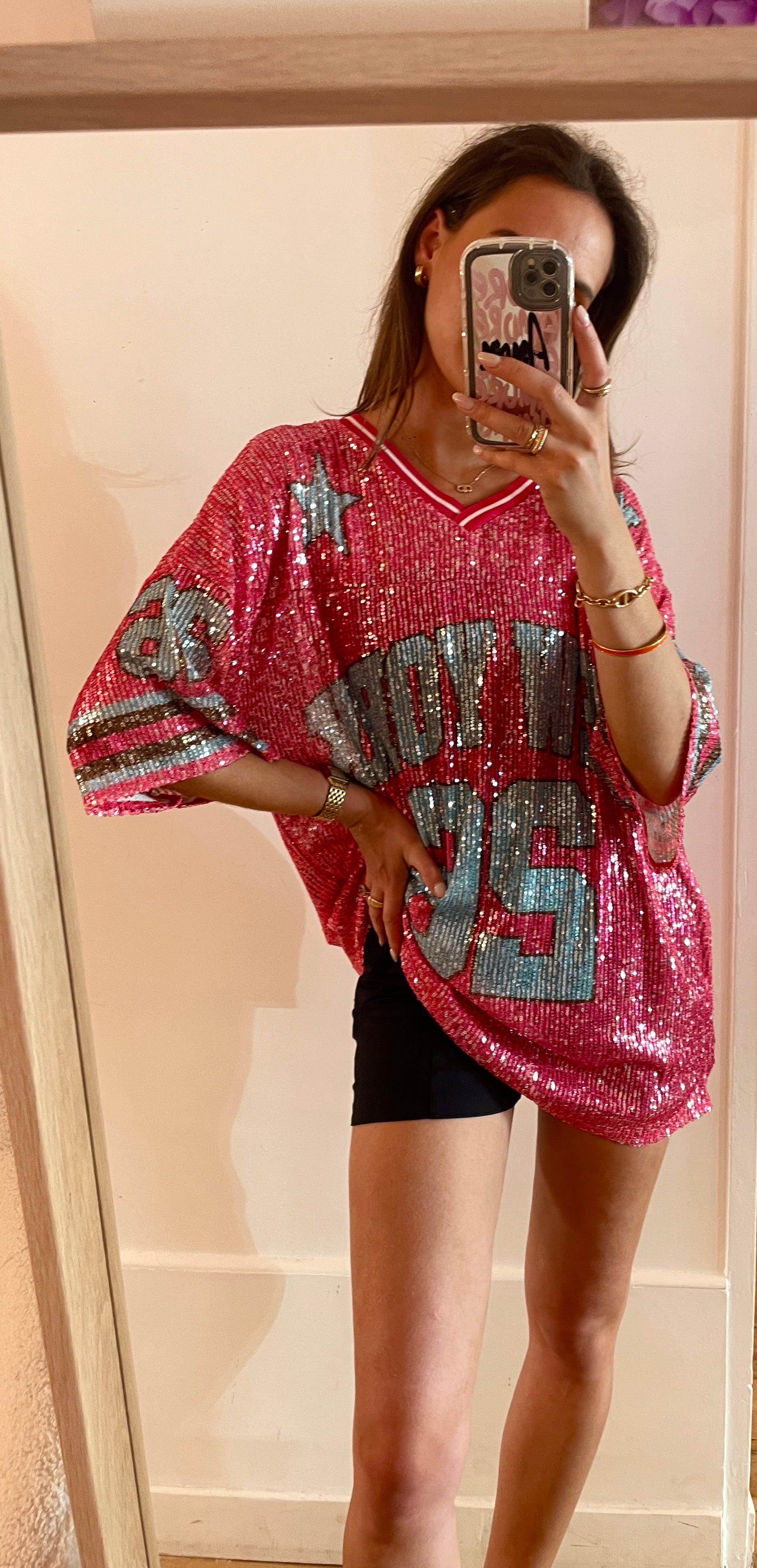 ROBE tee shirt New York rose