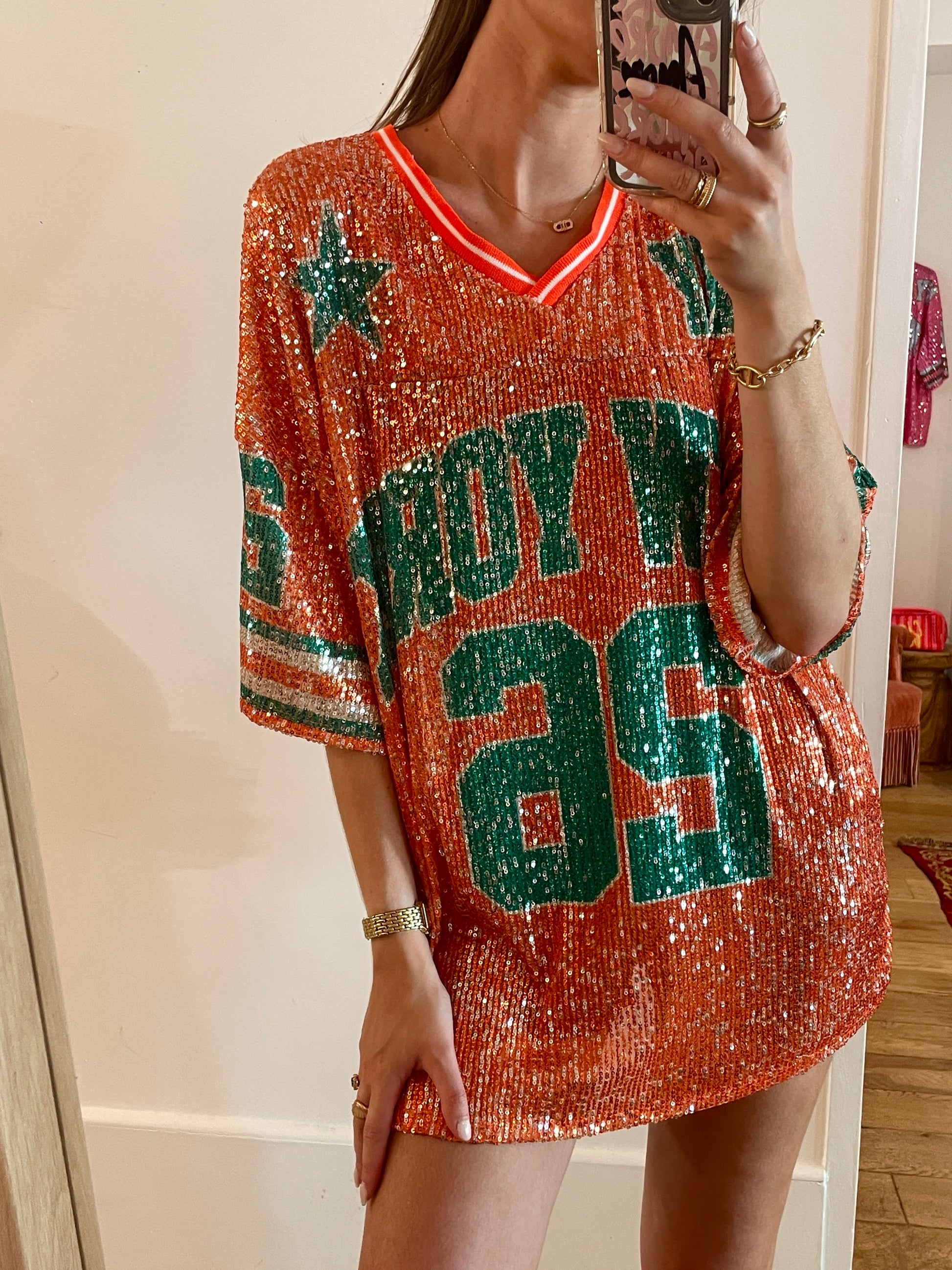 ROBE tee shirt New York orange