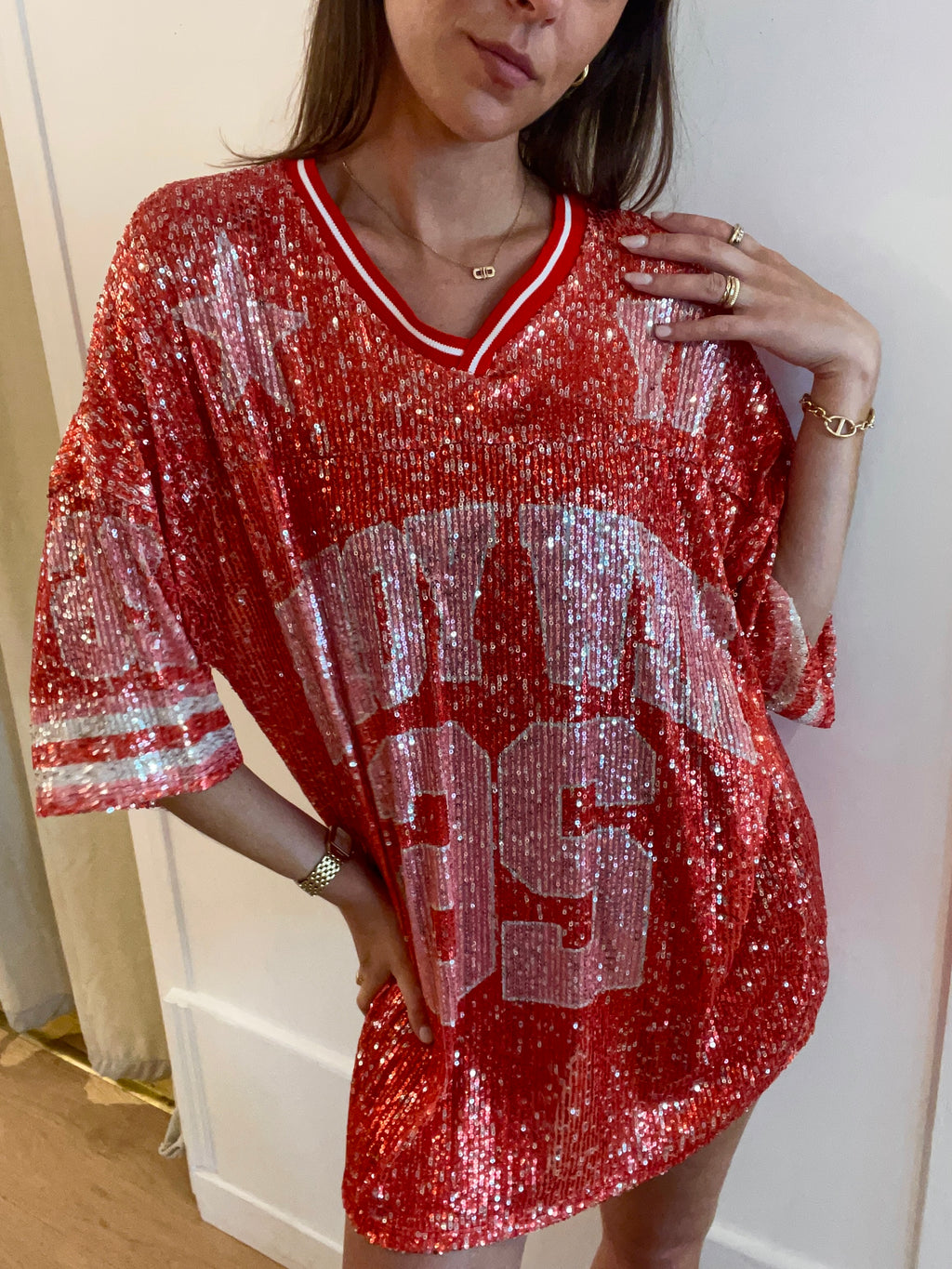 ROBE tee shirt New York rouge