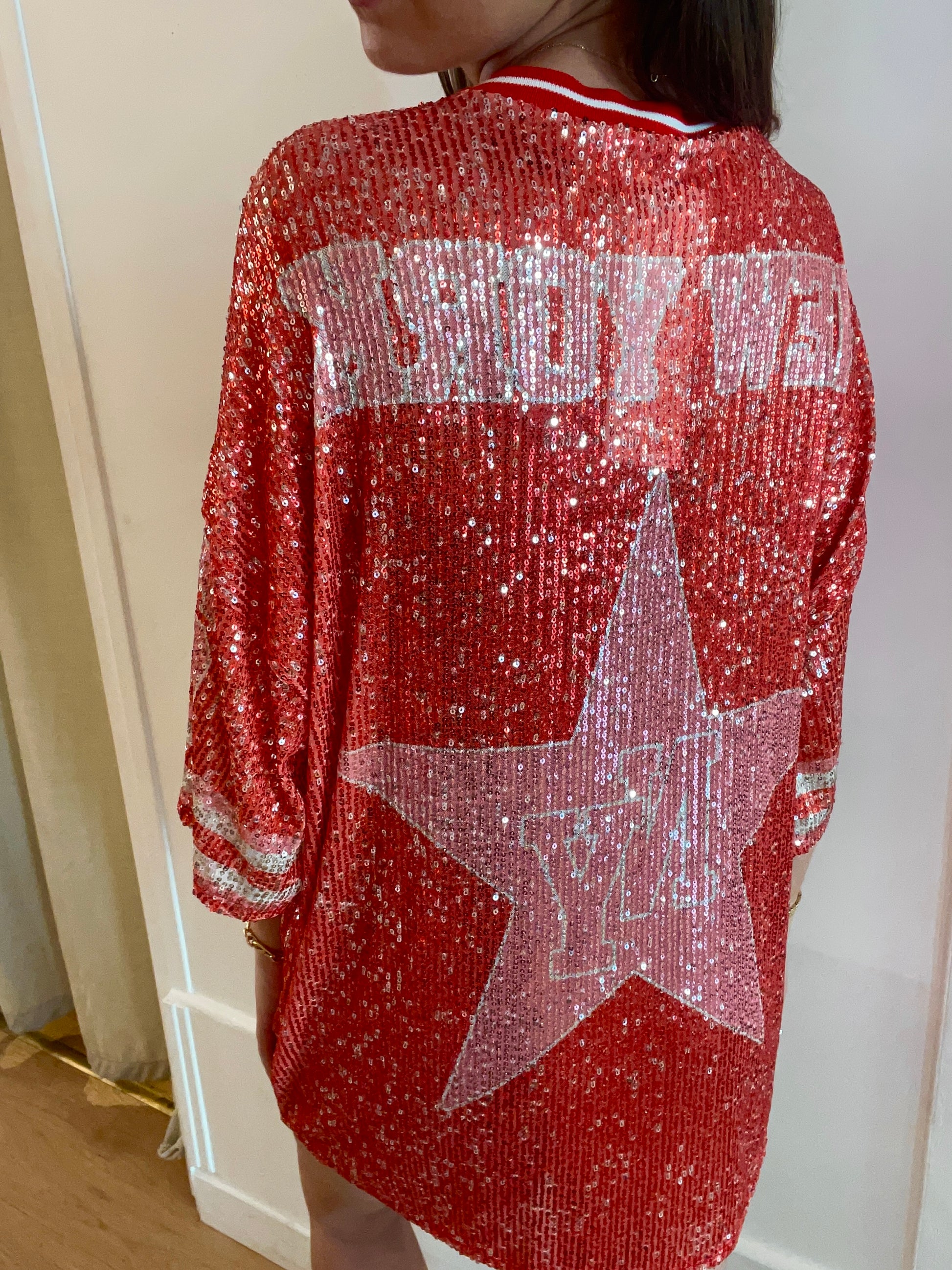 ROBE tee shirt New York rouge