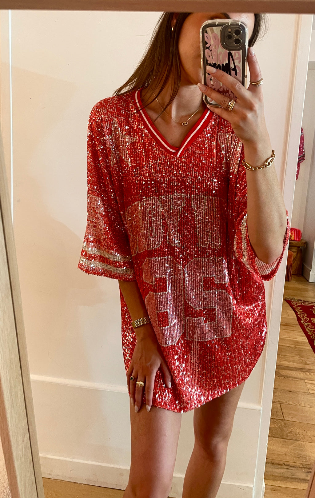 ROBE tee shirt New York rouge