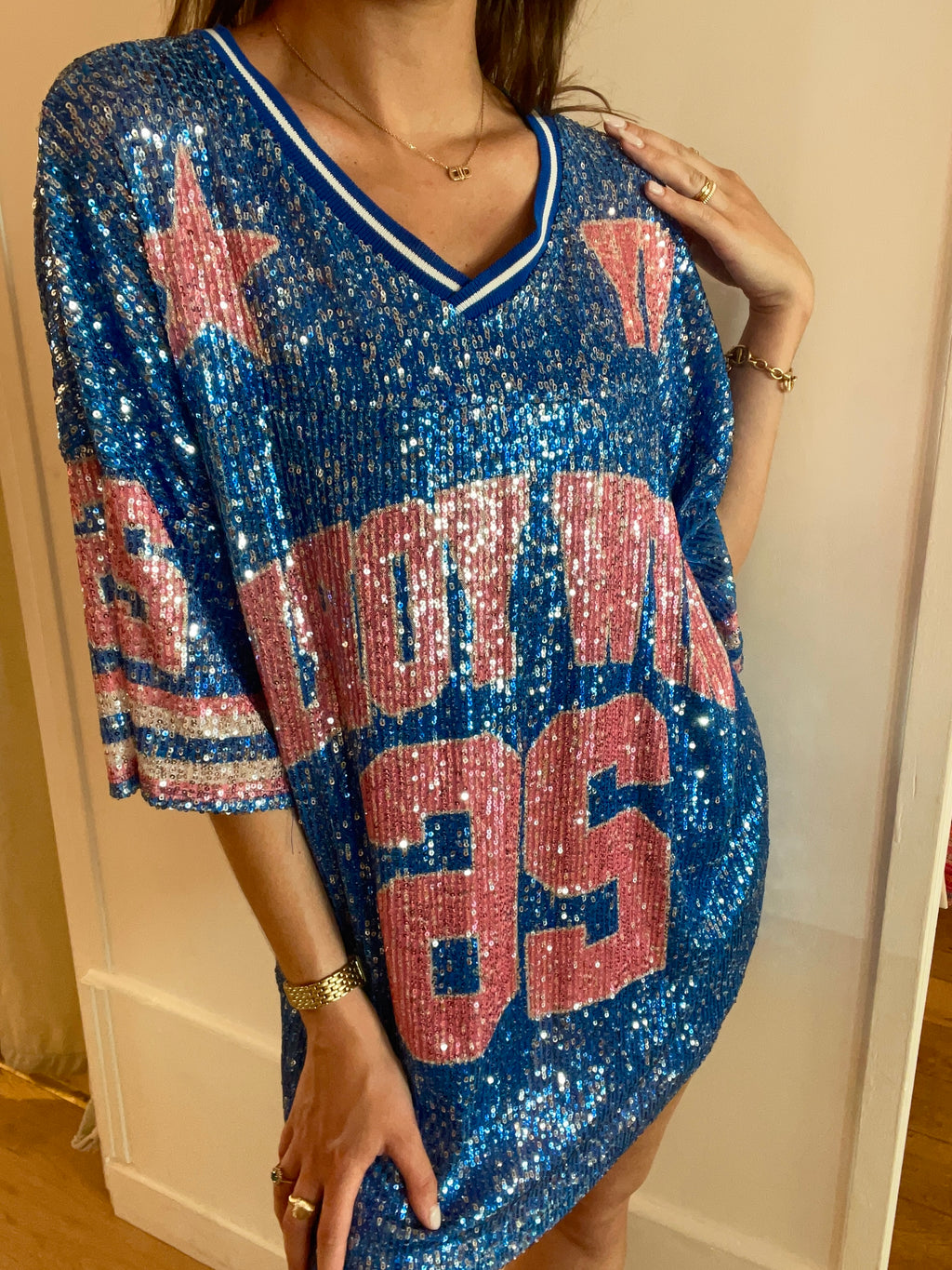 ROBE tee shirt New York bleu