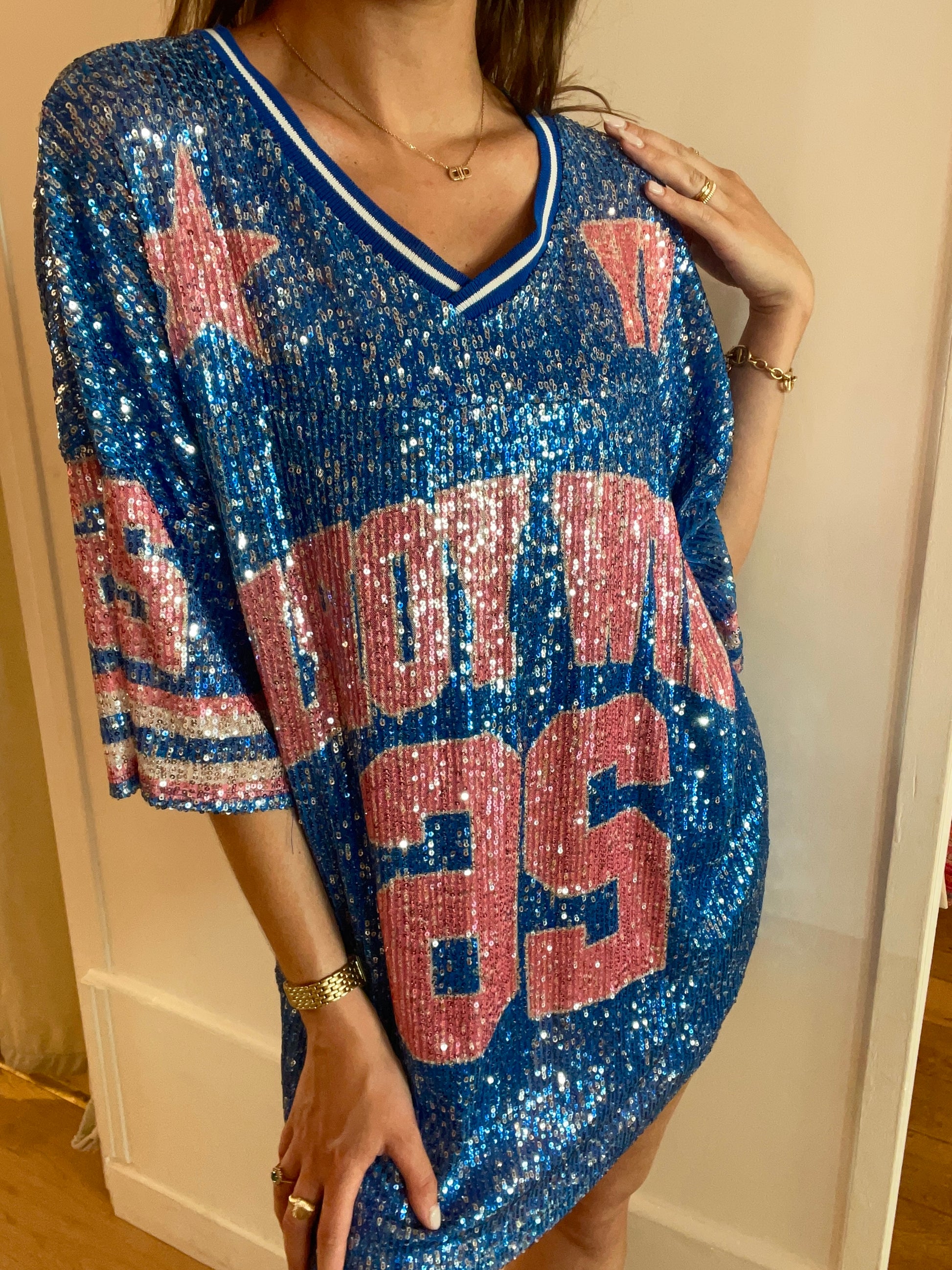 ROBE tee shirt New York bleu