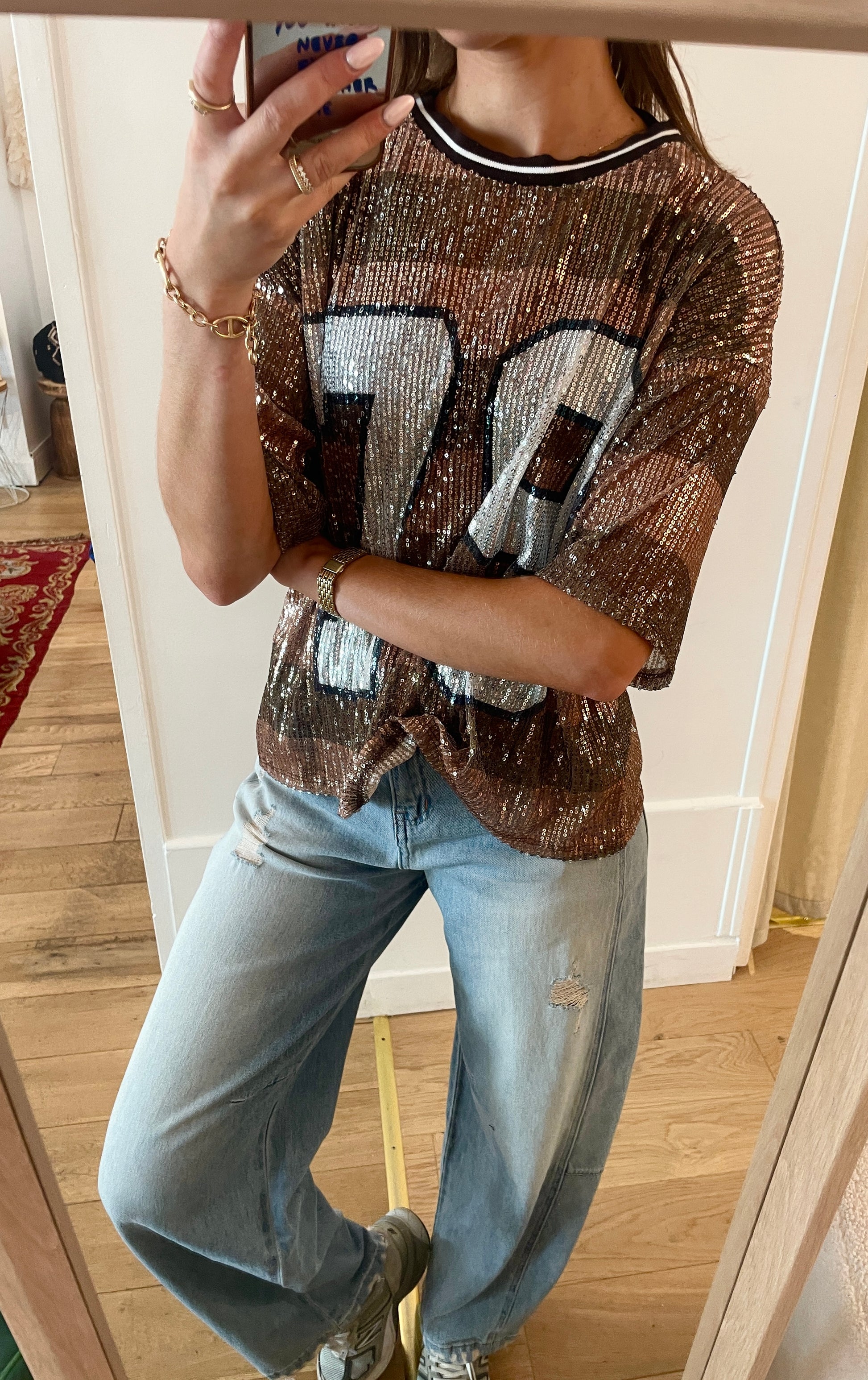 TEE SHIRT New York 79 marron