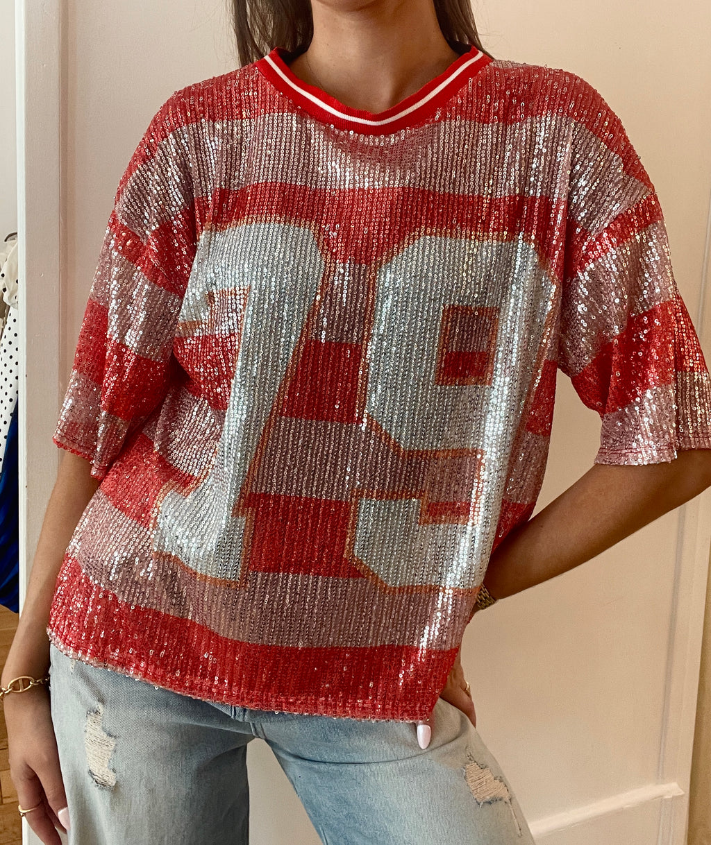 TEE SHIRT New York 79 rouge