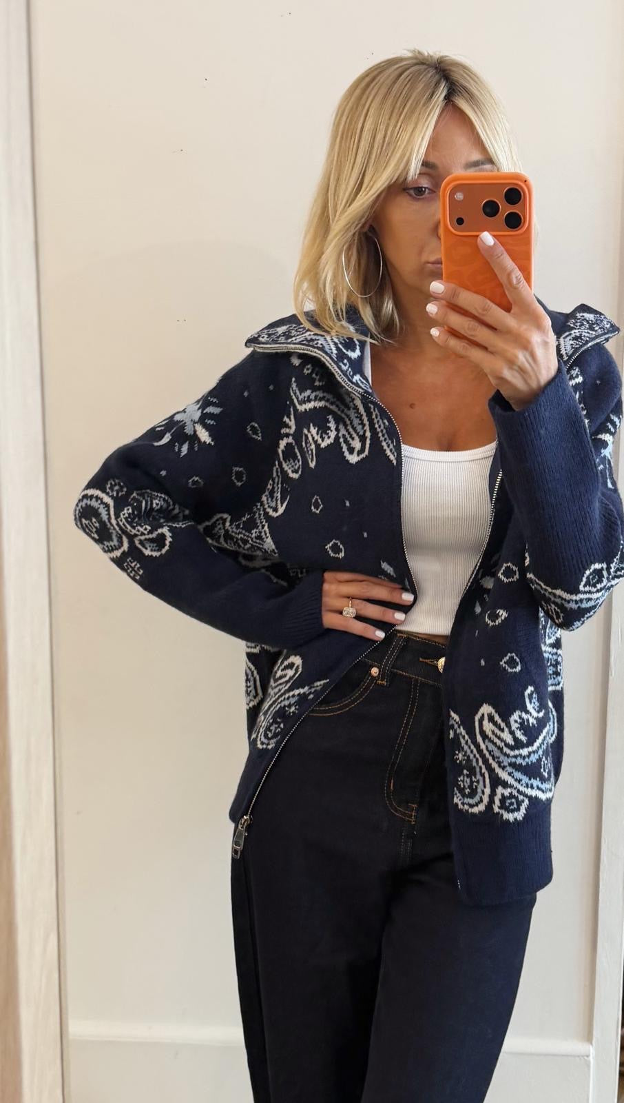 GILET Bandana bleu