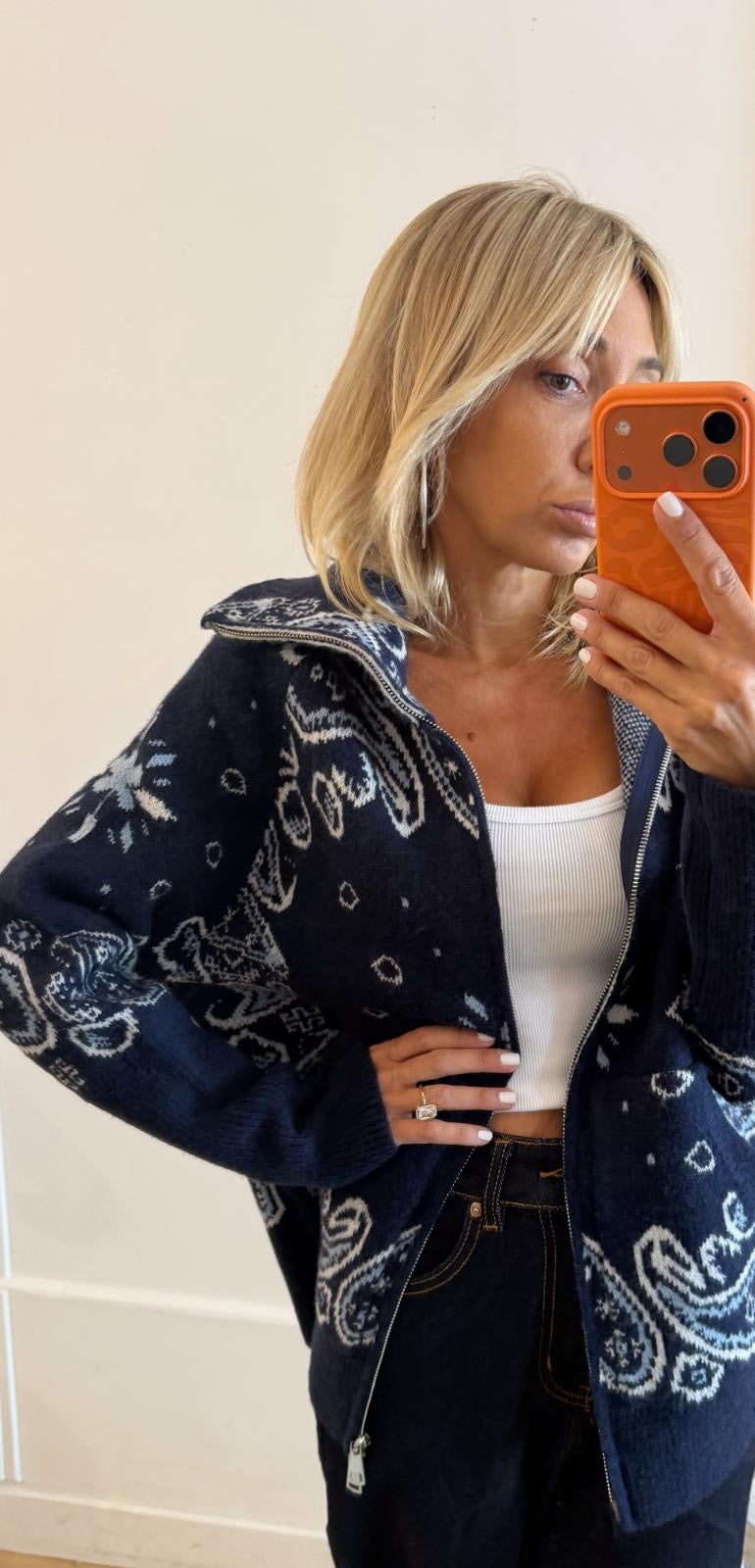 GILET Bandana bleu