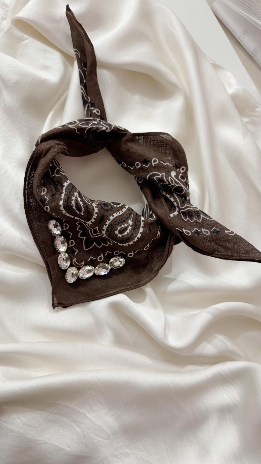FOULARD Bandana Ebène