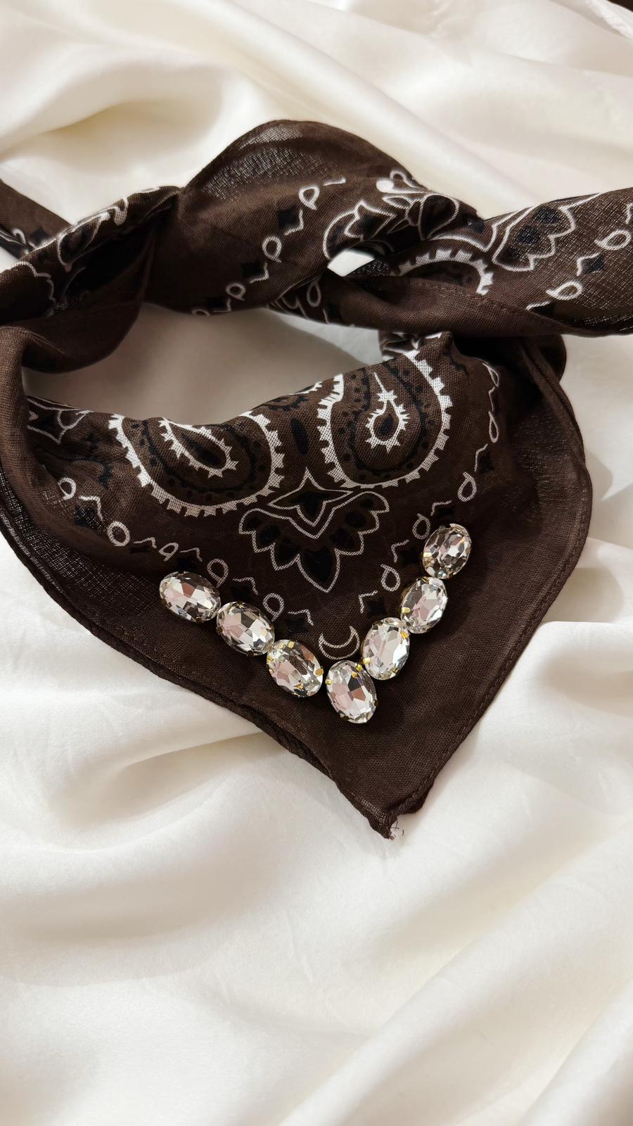 FOULARD Bandana Ebène