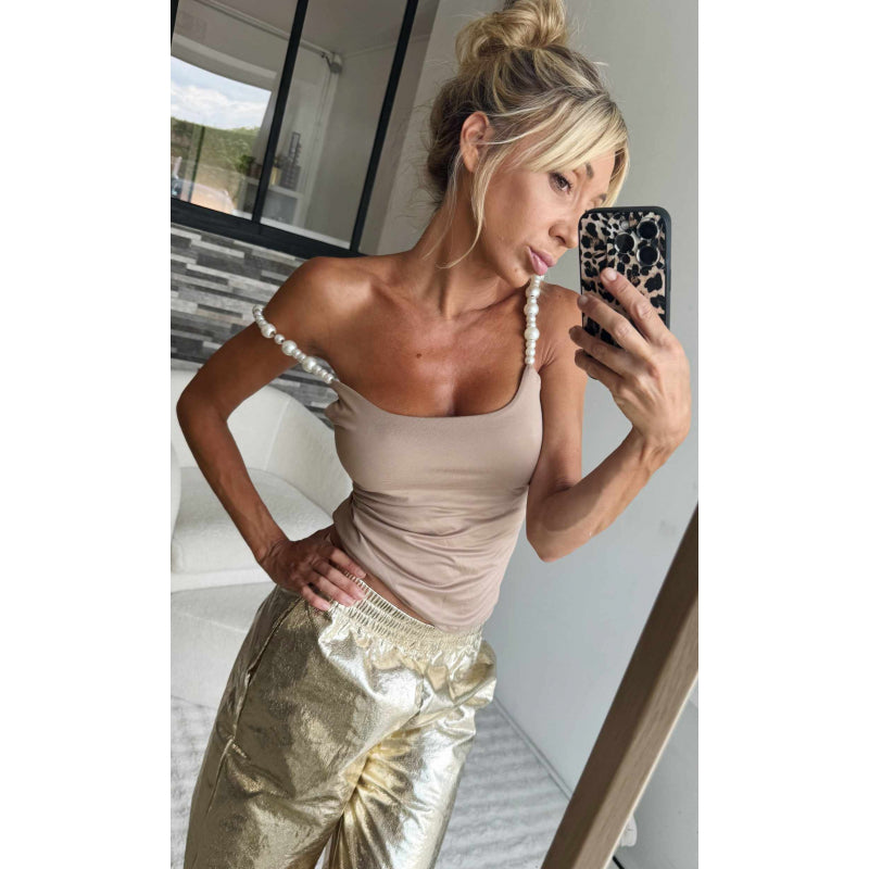 TOP PALMA  Taupe